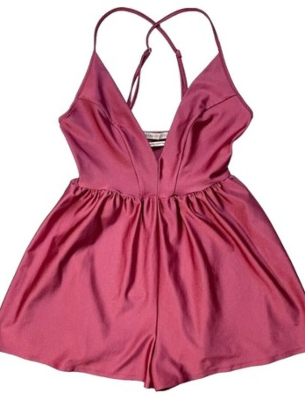 Urban Outfitters L Pink V-Neck Romper